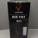 Coffee Carafe for Keeping Hot - 102oz/3L Airpot Coffee Dispenser with Pump - Insulated Stainless Steel Hot Beverage Dispenser for Parties - Thermal Carafe for Hot Drinks Water Tea Chocolate