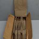 METRONIC Paper Gift Bags 5.25x3.75x8 50Pcs, Christmas Gift Wrap Bags with Handles, Brown Kraft Paper Bag for Small Business, Bulk Party Favors Bag for Birthday, Shopping, Retail, Made in USA