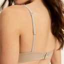 REORIA Women's Wireless Bra Teardrop Seamless Comfort Light Support Everyday Bra ((34) 34C, Clay)