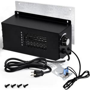 Hiorucet PBAR-2427 Blower Kits for Pleasant Hearth Vent Free Stove or Wood Burning Stoves, GHP Group VFS2-PH30DT VFS2-PH20DT VFS-PH20DT, Speed Variable PBAR-2427 Blower Fan with Magnetic Thermostat.