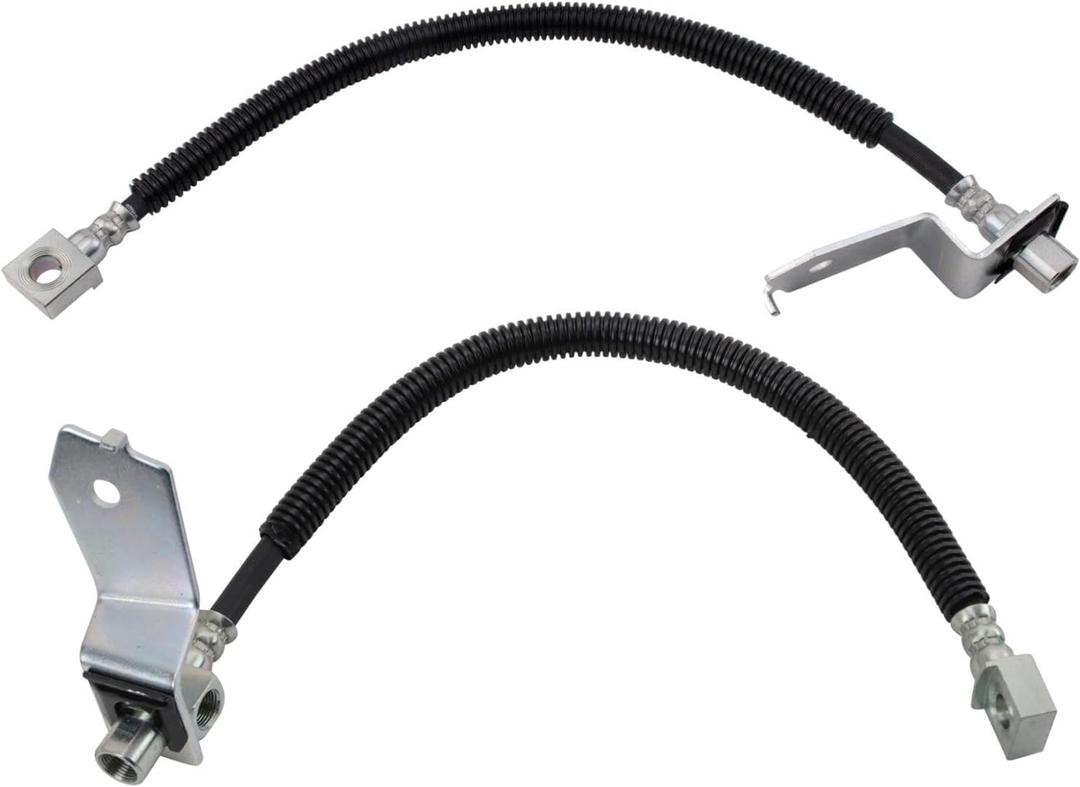 TRQ Brake Hose Set Compatible with 2003-2013 Chevrolet Express 3500 2003-2012 GMC Savana 3500
