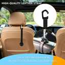 Magnetic Hat Holder for Car  Headrest Clip Cap Organizer for Truck, SUV, Jeep, Secure Grip for Cowboy Hats, Sturdy Vehicle Accessory to Store Sunglasses, Gloves, Small Items