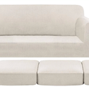 H.VERSAIL TEX, XL sofa, Beige, cover on the sofa