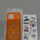 CASEKOO Orange for 17 Pro Max Case with 360 Spin Magnetic Stand [Camera Protection] [18FT Military Grade Protection] [Fit for MagSafe] Ring Grip Slim Matte 17 ProMax Case 6.9 Inch