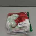 EBOOT 2 Pcs Plush Santa Hats Holiday Christmas Short Plush Claus Cap with Lined Unisex Velvet Comfort Xmas Hat Thicken Plush (Red)