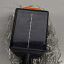 Solar Christmas Lights Outdoor 640LED 16Ft+60Ft, Solar Icicle Lights Waterproof with 13 Modes Rechargeable for Outside Roof Fence Christmas Decorations (Blue)