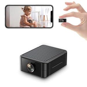 Amazon.com : Hidden Camera 4K Spy Camera with Night Vision, 4H Battery Life, Motion Detection Alerts, SD/Cloud Storage, Phone App Control & Real-Time Alerts, Indoor Security Camera for Home/Office/Baby Monitoring : Electronics