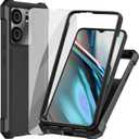 Ailiber for BLU View 5 Phone Case, Tracfone BLU View 5 Case with Screen Protector, Dual Layer Protection, Shockproof Corner TPU Bumper, Heavy Duty Protective Phone Cover for View 5-Black