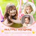 30 Pcs Princess Crown Set Tiaras for Girls Plastic Tiaras Bulk Dress up Costume Party Favors Accessories Kid Birthday (Silver)