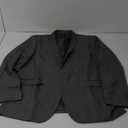 No Brand Men's Three-piece Suit, Grey and Tie Blue 46R/2XL