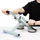 Arm Bike for Physical Therapy Table Top, Hand Cycle Exerciser Pedal for Seniors Upper Body, Portable Home/Office Stroke Rehab Equipment for Shoulder Wrist, Adjustable Resistance(with Extra Handle)