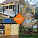 90% 12x24ft Sun Shade Cloth for Outdoor Deck Backyard Patio Garden Pergola Cover Canopy Beige