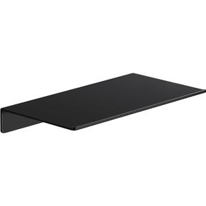 Danpoo Small Floating Shelf for Wall Storage, Mini Display Shelf for Collectibles, Metal Wall Shelf for Bathroom/Living Room/Kitchen/Bedroom(Black, 8")