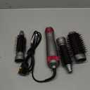 Hair Blow Dryer Brush, Salon Styler, Hot Air Hair Dryer and Volumizer Kit with Three Interchangeable Barrels | Replacement Parts Orderable (Gray Pink)