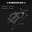 Metal Fidget Toys Adults Gun: Decompression EDC Fidget Spinner, Cool Stress Relief Spinner Ring for Finger, Best Steel Mini Toy Gift for Men (Black)
