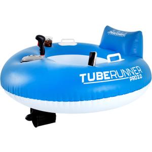 PoolCandy Tube Runner - Motorized Pool Float for Adults, Motorized Pool Lounger with 66W Powerful Motor, Joystick Control & Cupholder