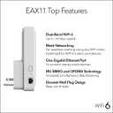 NETGEAR WiFi 6 Mesh Range Extender (EAX11) - Add up to 1,200 sq. ft.,15 Devices with AX1400 Dual-Band Wireless Signal Booster & Repeater (up to 1.4 Gbps Speed), WPA3 Security, One WiFi Name