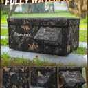 Heated Cat House for Outside with Dual Doors, Insulated Cat House Outdoor with Heating Pad, Weatherproof Heated Outdoor Cats Houses Weatherproof for Feral Cats (Leaf, 17.5" L x 12" W x 13" H)