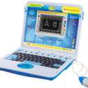 My Exploration Toy Computer Educational Learning Computer, 80 Challenging Learning Games and Activities, LCD Screen, Keyboard and Mouse Included (Blue), Ages 5+