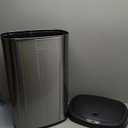 Mainstays 13.2 gal /50 L Motion Sensor Kitchen Garbage Can, Stainless Steel