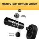 BOEN 3/8" Drive Deep Impact Sockets, Premium Impact Socket, 7/8" Socket, SAE, 6 Point,Cr-V Steel with Laser Marking - Strong and Durable
