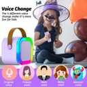 Kids Karaoke Microphone Machine Toy, 4-12 Years Old Girls Christmas Birthday Gift for Girls, Karaoke Toys Gifts for Girls Ages 4, 5, 6, 7, 8, 9, 10, 12 +Year Old Birthday Party. (Purple)