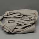 100% Blackout Curtains 84 inch Length 2 Panels Faux Linen Long Drapes for Bedroom Nursery Living Room Black Out Room Darkening Curtain Thermal Insulated Back Tab Rod Pocket(W52 x L84, Beige)