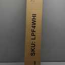 Room Divider 4-Panel Privacy Screen with 3 Support Foot, Portable Screen Steel Frame with Hook & Loop for Home, Office, Classroom, Studio, Meeting (White)