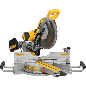 DEWALT Miter Saw, 12-inch Double Bevel Sliding Compound Miter Saw with XPS LED Shadow Light System, Includes Blade Wrench, Material Clamp and Dust Bag (DWS780)