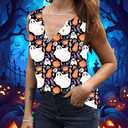 American Flag V Neck Tank Tops Women USA Sleeveless 4th of July Tops Patriotic Vest Veterans Memorial Day Tops (Small)