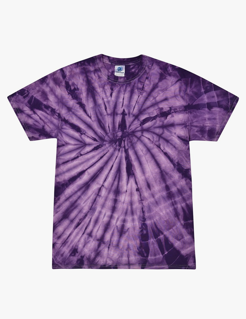 Spider Tie Dye T-Shirt, Purple, Size: M Spider Tie Dye T-Shirt, Purple, Size: M