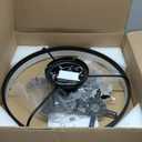 FTZVRD Ceiling Fans with Lights, 24 Inch Flush Mount Fandelier Ceiling Fan, Remote Control, Low Profile, Reversible DC Motor, Dimmable LED Fan for Bedroom, Kitchen, Dining, Office