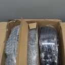 MARSFLUX Headlight Assembly Pair for 99-06 Sierra/ 00-06 Yukon, Headlamp Vacuum-coated Aluminum Clear Reflector Chrome Housing, Black Lens Replace GM2502188 GM2503188（Front Left & Right）