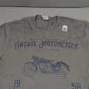 Retro Motorcycle T Shirt, Original Vintage Design T-Shirt, L