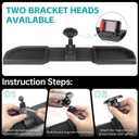 Magnetic Dash Phone Mount for 2024 2025 Jeep Wrangler JL JLU & Gladiator JT Accessories Multi-Mount Phone Holder Dashboard Storage Tray with Extra Clip Bracket, Not for Oil-Electric 4xe