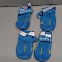 QUMY Dog Shoes for Large Dogs, Medium Dog Boots & Paw Protectors for Winter Snowy Day, Summer Hot Pavement, Water-Resistant in Rainy Weather, Outdoor Walking, Indoor Hardfloors Skid-Resistant Sole (Size 7: 2.8''x3.2"(W*L) (Pack of 4))