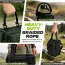 Shoulder Strap, Universal Replacement Adjustable Padded Bag Strap with Metal Hooks for Golf Bags, Luggage, Backpack, Tools in Outdoor Camping Travel Trips (Strap and Black Handle)