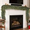 Artificial Cedar Garland,6 Feet Christmas Drooping Garland, Handmade Holiday Decoration