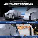 Multi-Layer Toyota Tundra Truck Cover, Custom fit Tundra 2006-2021 Regular Cab Long Bed(8.1') Car Cover Waterproof All Weather, Full Exterior Cover Rain Wind Dust and UV Protection with Door Zipper