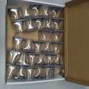 32 Pcs Square Chair Leg Protectors for Hardwood Floors,Felt Furniture Floor Protectors with Silicone Caps, Small Size (Fits Chair Legs with Side Length: 3/4" to 1-1/16")