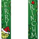 colorlife December's porch sign, Christmas winter holiday hanging banners for courtyard indoor and outdoor parties 12 x 72 inches