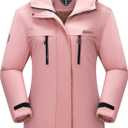 Women's Waterproof Snow Ski Jacket Warm Winter Coat Insulated Snowboarding Jacket Softshell Hiking Jacket (Pink, S)