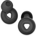 Ear Plugs for Sleeping Noise Cancelling, Reusable Hearing Protection in Flexible Silicone, Noise Cancelling Earplugs for Sleep - 6 Ear Tips in S/M/L, 25dB Noise Cancelling Black