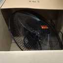 VEVOR 20 inch Wall Mount Fan Oscillating, 3-speed High Velocity Max. 4650 CFM Industrial Wall Fan for Indoor, Commercial, Residential, Warehouse, Greenhouse, Workshop, Basement, Black, ETL Listed