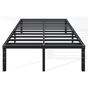 Hafenpo 18 Inch Full Bed Frame - Sturdy Metal Platform Full Size, No Box Spring Needed, Heavy Duty, Easy Assembly, Strong Bearing Capacity, Under Bed Storage, Black