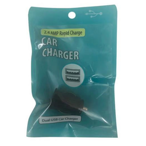 Kole Imports DA323-12 2.4 Amp Dual Port USB Car Charger, 2 pack