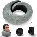2024 Ergonomic Travel Neck Pillow,Neck Pillow Airplane,Premium Memory Foam,360 Contoured Design,Washable Cover,Complete Travel Set,Perfect for Airplane,Car and Office