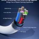 Syntech Link Cable 16FT for PCVR Compatible with Oculus/Quest 3/Meta Quest 3S, Quest2/Pro/Pico 4/Ultra Accessories and PC/SteamVR, High Speed PC Data Transfer, USB 3.0 to USB C Cable for VR Headset