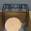 2 Gallon Glass Drink Dispenser with Stand and Bamboo Lid, Lemonade Dispenser with Stainless Steel Spigot, Glass Beverage Dispenser for Parties, Weddings, Kombucha, BBQ