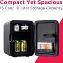 Frigidaire Portable 10L, 15-can Mini Fridge Brushed Stainless Rugged Refrigerator, EFMIS188-SS, Standard
